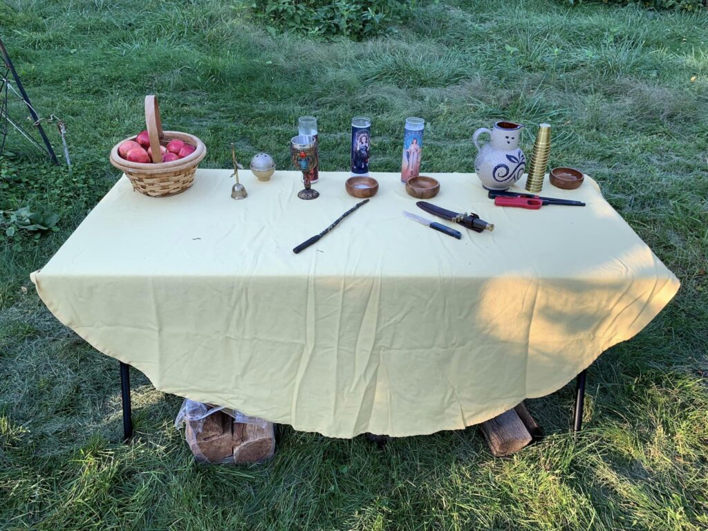 Outoor Mabon Altar 2024